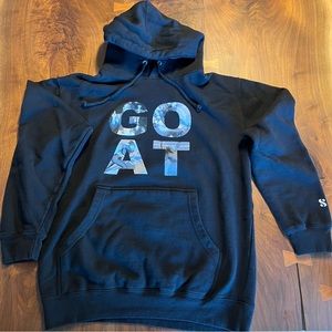 S by Serena GOAT black unisex hoodie - Medium